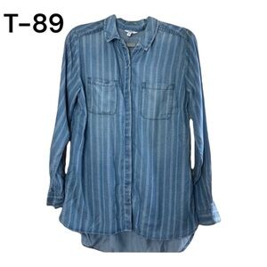 Sonoma Sz M Button Down Top NWT